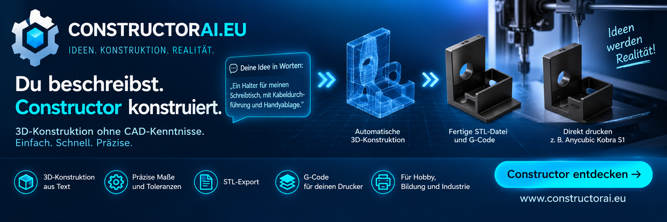 Constructor AI – 3D-Konstruktion aus Text